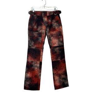 MISBHV red rust wool blend tactical moto pants size small